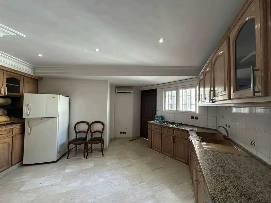 Office with storage and dining area