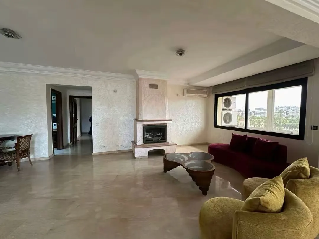 Living room with fireplace and unobstructed view